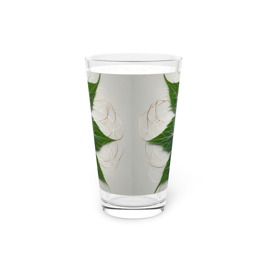 Vibrant Geometric Botanical - Pint Glass - Mug - g(0D·IO) - 16oz - -