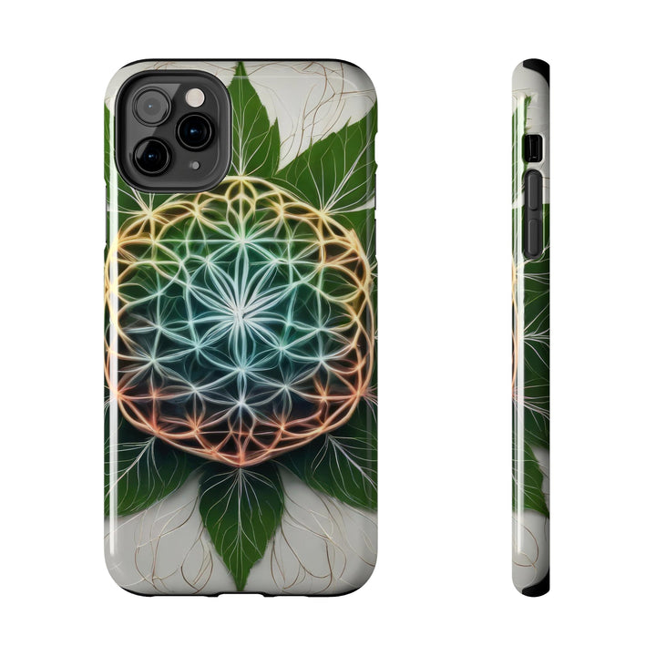 Vibrant Geometric Botanical - Tough Phone Case - Phone Case - g(0D·IO) - iPhone 11 Pro Max - -