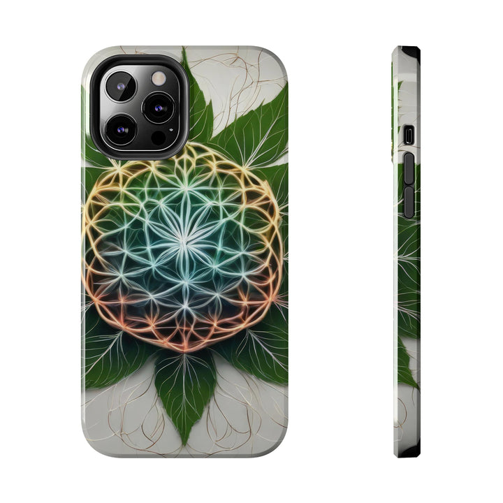 Vibrant Geometric Botanical - Tough Phone Case - Phone Case - g(0D·IO) - iPhone 12 Pro Max - -