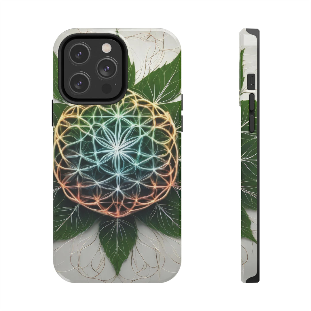 Vibrant Geometric Botanical - Tough Phone Case - Phone Case - g(0D·IO) - iPhone 14 Pro Max - -