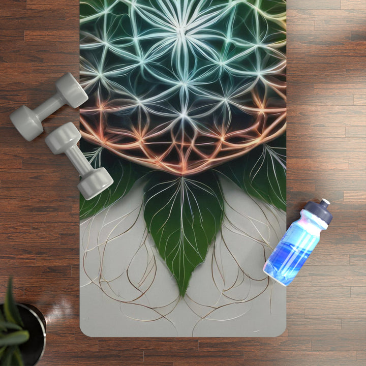 Vibrant Geometric Botanical - Yoga Mat - Home Decor - g(0D·IO) - 24” x 68” - -