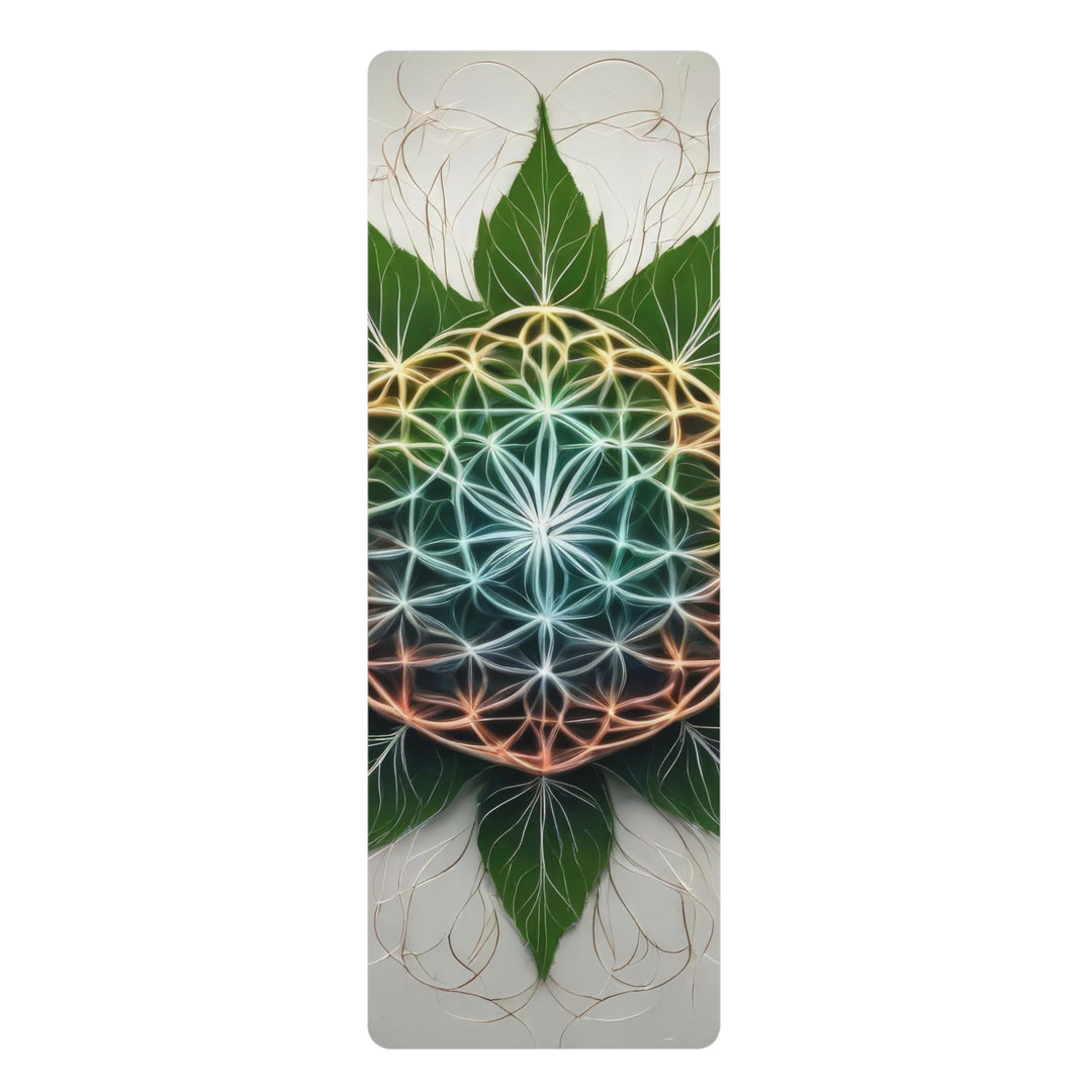 Vibrant Geometric Botanical - Yoga Mat - Home Decor - g(0D·IO) - 24” x 68” - -