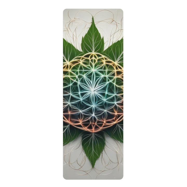 Vibrant Geometric Botanical - Yoga Mat - Home Decor - g(0D·IO) - 24” x 68” - -