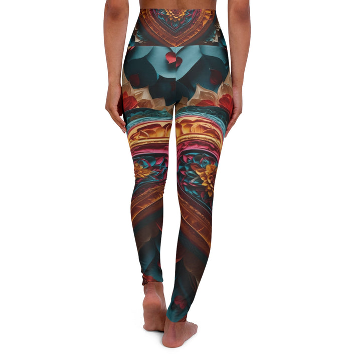 Vibrant Heart Bloom - High Waisted AOP Yoga Leggings - All Over Prints - g(0D·IO) - XS - -