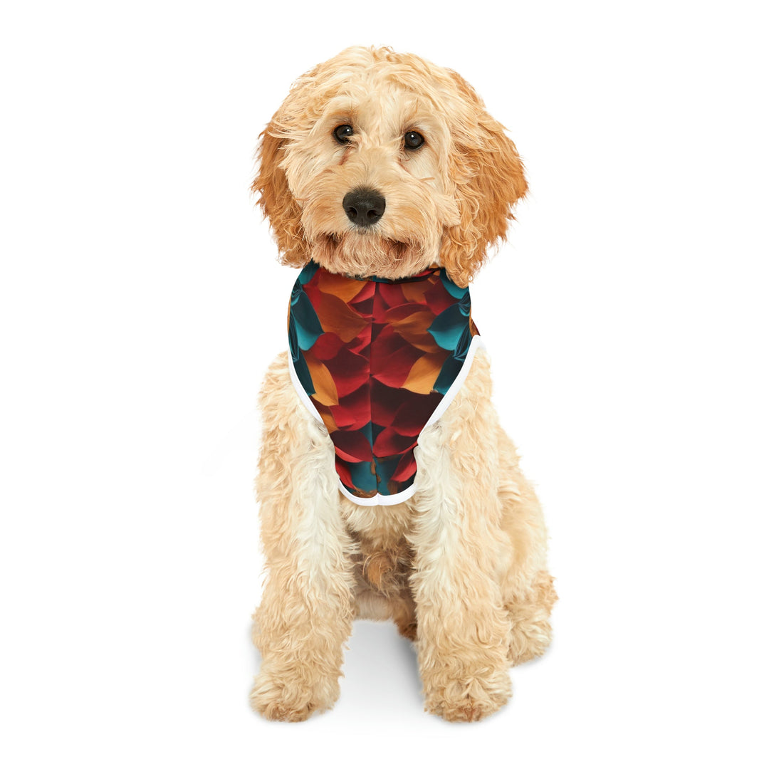 Vibrant Heart Bloom - Pet Hoodie - Pets - g(0D·IO) - XXS - Black Rib -