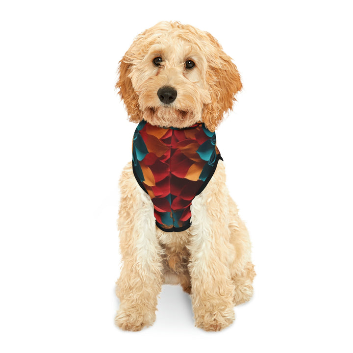 Vibrant Heart Bloom - Pet Hoodie - Pets - g(0D·IO) - XXS - Black Rib -