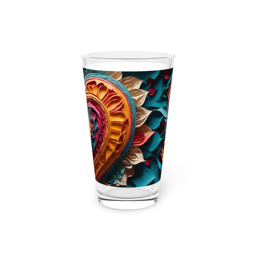 Vibrant Heart Bloom - Pint Glass - Mug - g(0D·IO) - 16oz - -