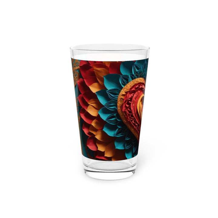 Vibrant Heart Bloom - Pint Glass - Mug - g(0D·IO) - 16oz - -