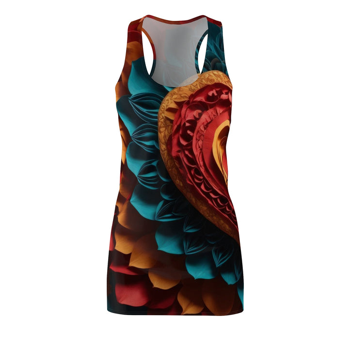 Vibrant Heart Bloom - Racerback Dress - All Over Prints - g(0D·IO) - XS - -