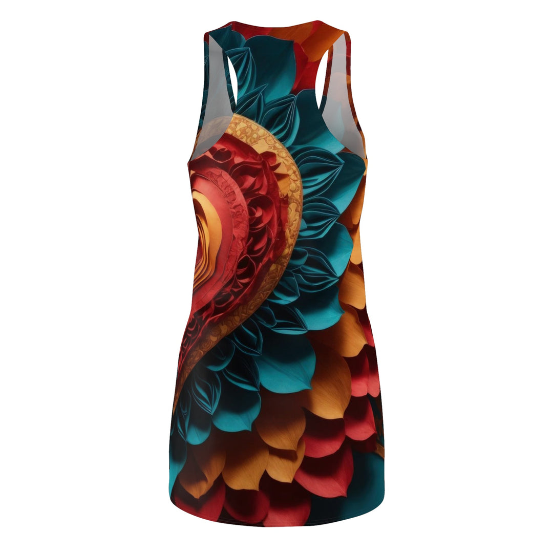 Vibrant Heart Bloom - Racerback Dress - All Over Prints - g(0D·IO) - XS - -