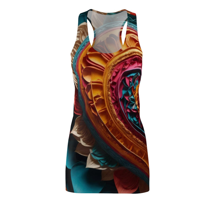 Vibrant Heart Bloom - Racerback Dress - All Over Prints - g(0D·IO) - XS - -