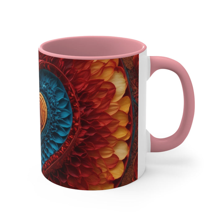 Vibrant Heart Layers - Accent Coffee Mug - Mug - g(0D·IO) - Pink - 11oz -