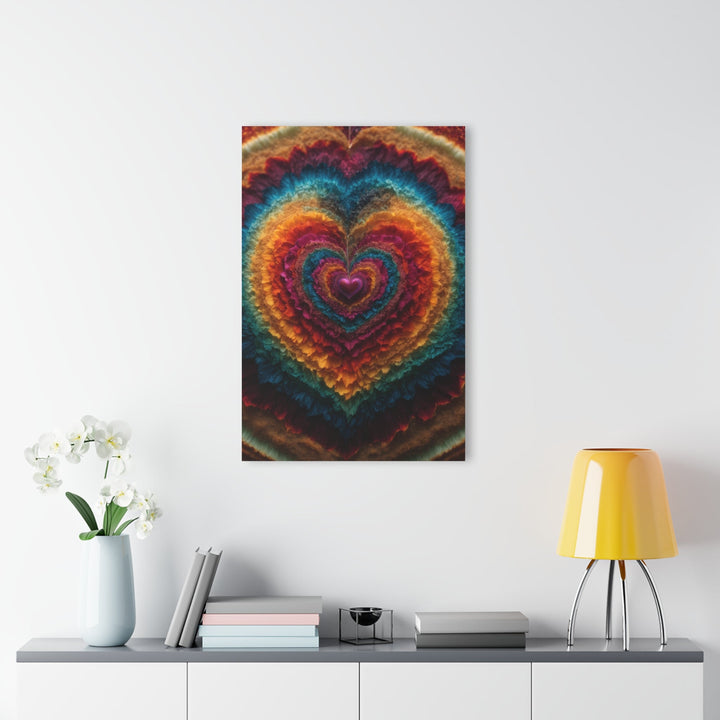 Vibrant Heart Layers - Acrylic Prints (French Cleat Hanging) - Home Decor - g(0D·IO) - 24" x 36" (Vertical) - 0.25'' -