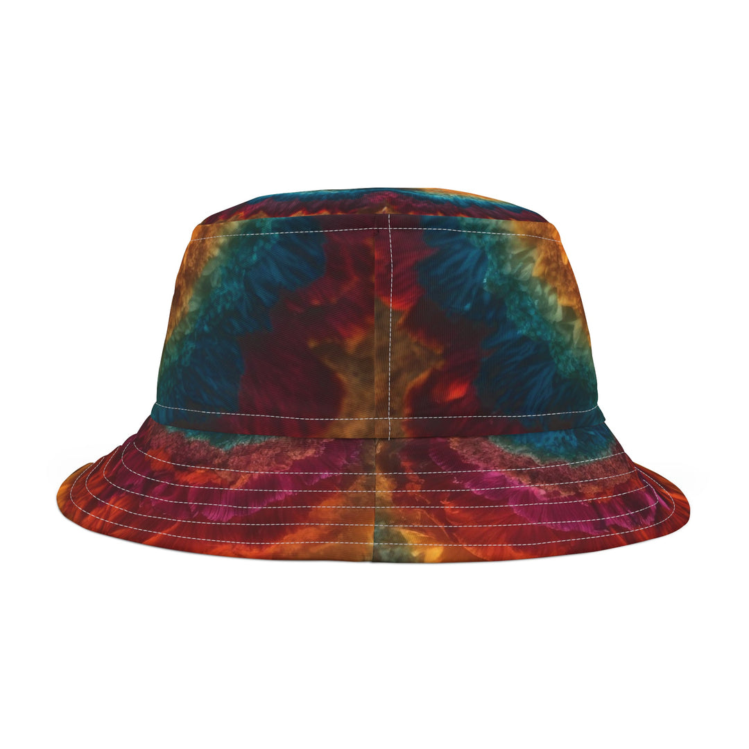 Vibrant Heart Layers - Bucket Hat - Hats - g(0D·IO) - Large - White stitching -