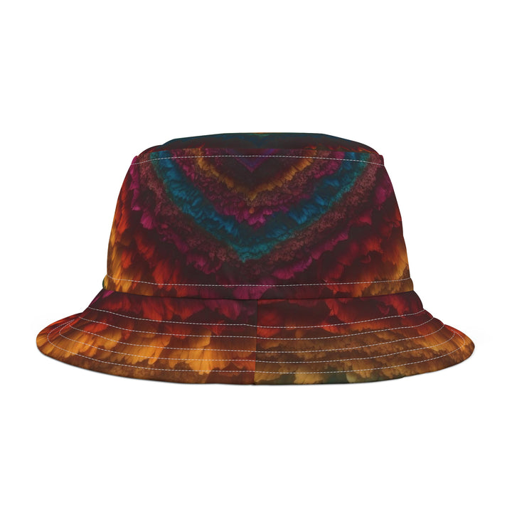 Vibrant Heart Layers - Bucket Hat - Hats - g(0D·IO) - Large - White stitching -