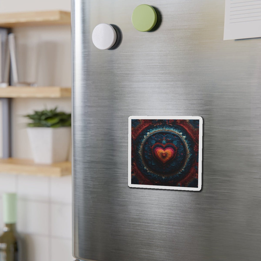 Vibrant Heart Layers - Die-cut Magnet - Home Decor - g(0D·IO) - 6 × 6" - Die-Cut - 1 pc