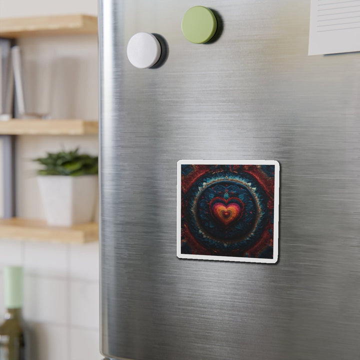 Vibrant Heart Layers - Die-cut Magnet - Home Decor - g(0D·IO) - 6 × 6" - Die-Cut - 1 pc