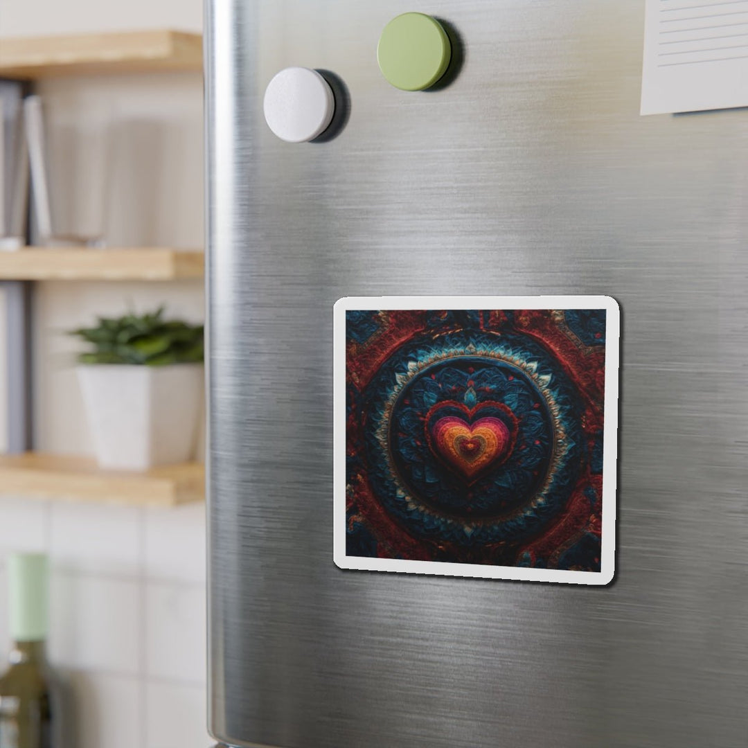 Vibrant Heart Layers - Die-cut Magnet - Home Decor - g(0D·IO) - 6 × 6" - Die-Cut - 1 pc