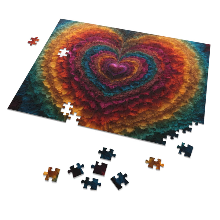 Vibrant Heart Layers - Jigsaw Puzzle (100, 252, 500, 1000 pieces) - Puzzle - g(0D·IO) - 29.25" × 19.75" (1000 pcs) - -