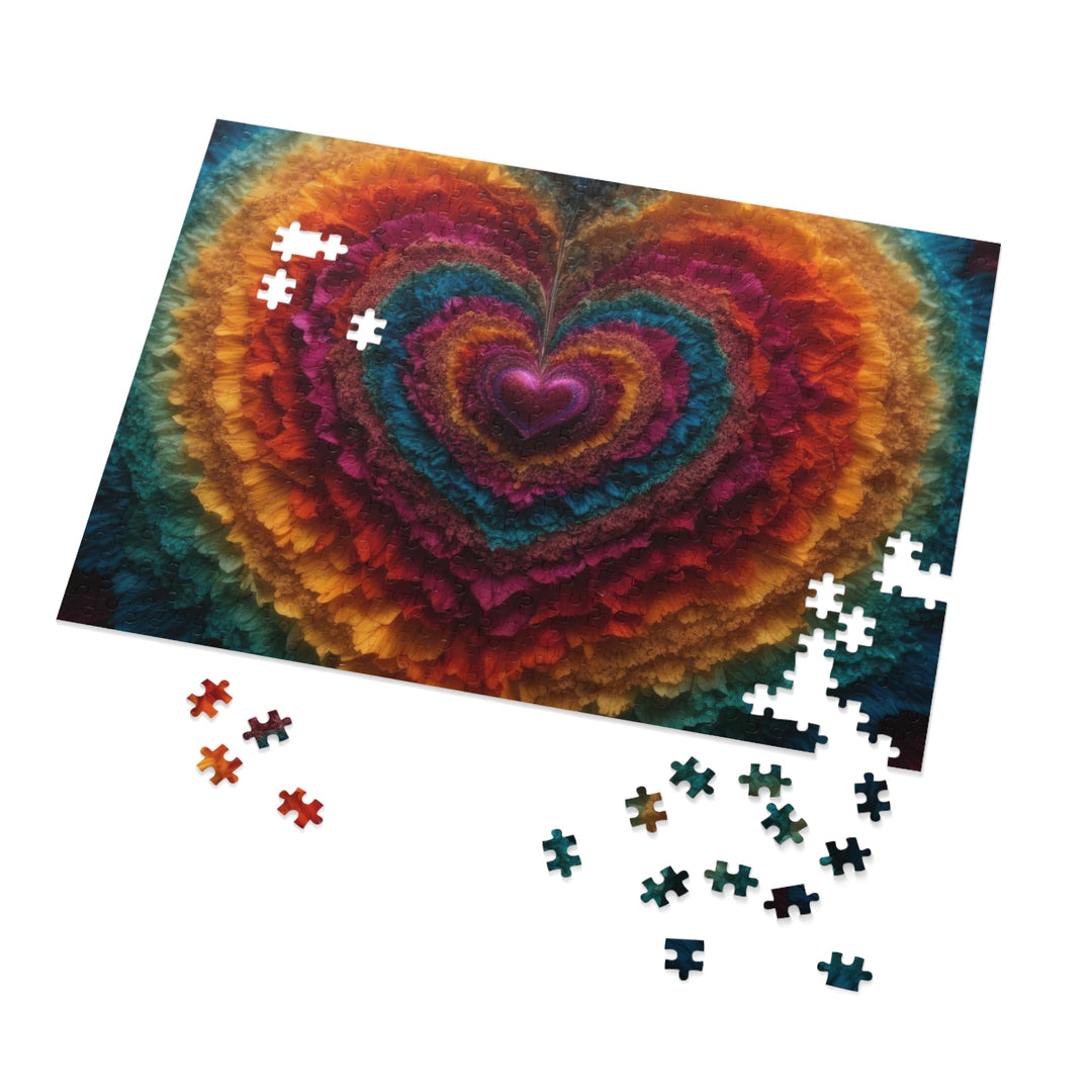 Vibrant Heart Layers - Jigsaw Puzzle (100, 252, 500, 1000 pieces) - Puzzle - g(0D·IO) - 29.25" × 19.75" (1000 pcs) - -