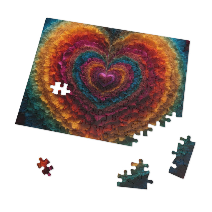 Vibrant Heart Layers - Jigsaw Puzzle (100, 252, 500, 1000 pieces) - Puzzle - g(0D·IO) - 29.25" × 19.75" (1000 pcs) - -