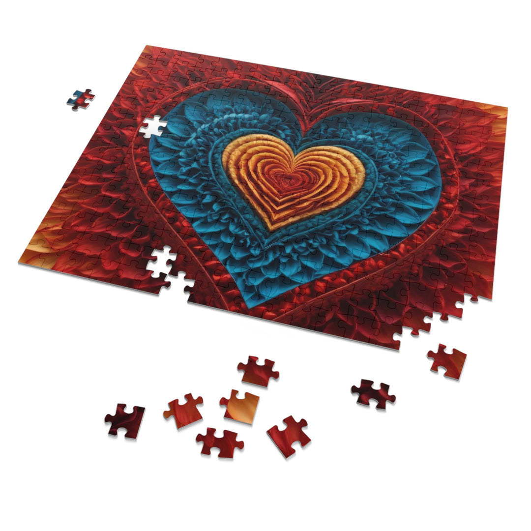 Vibrant Heart Layers - Jigsaw Puzzle (100, 252, 500, 1000 pieces) - Puzzle - g(0D·IO) - 29.25" × 19.75" (1000 pcs) - -