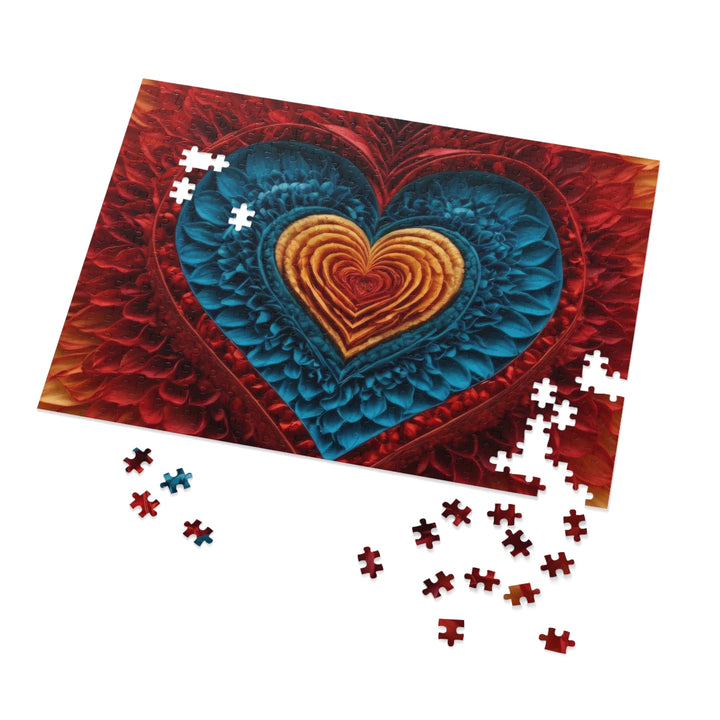 Vibrant Heart Layers - Jigsaw Puzzle (100, 252, 500, 1000 pieces) - Puzzle - g(0D·IO) - 29.25" × 19.75" (1000 pcs) - -