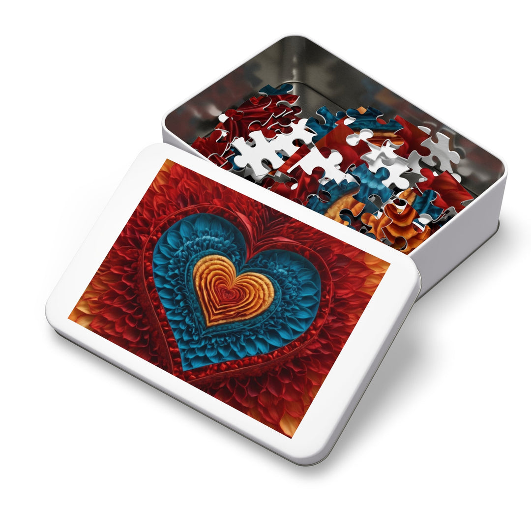 Vibrant Heart Layers - Jigsaw Puzzle (100, 252, 500, 1000 pieces) - Puzzle - g(0D·IO) - 29.25" × 19.75" (1000 pcs) - -