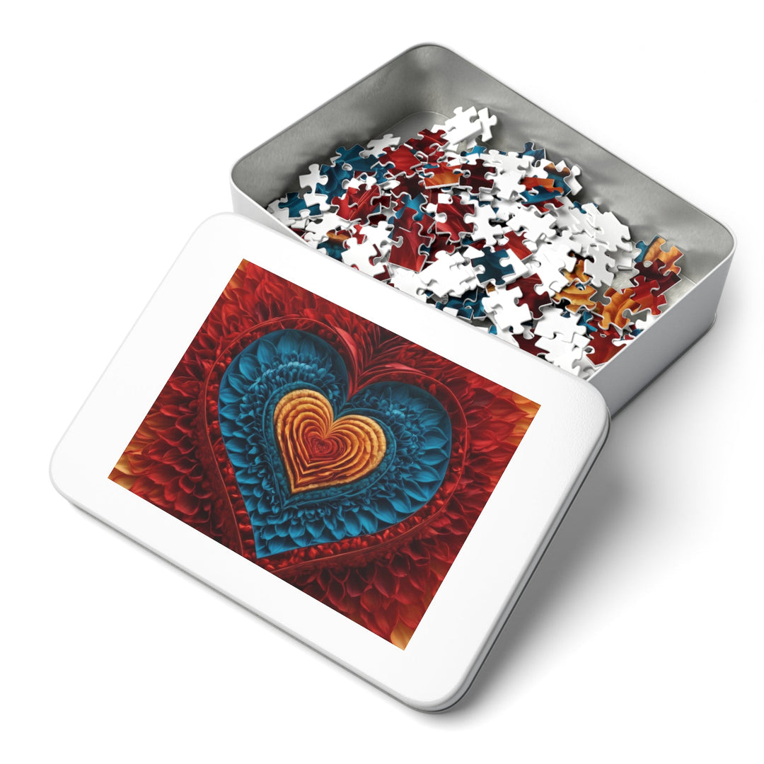 Vibrant Heart Layers - Jigsaw Puzzle (100, 252, 500, 1000 pieces) - Puzzle - g(0D·IO) - 29.25" × 19.75" (1000 pcs) - -