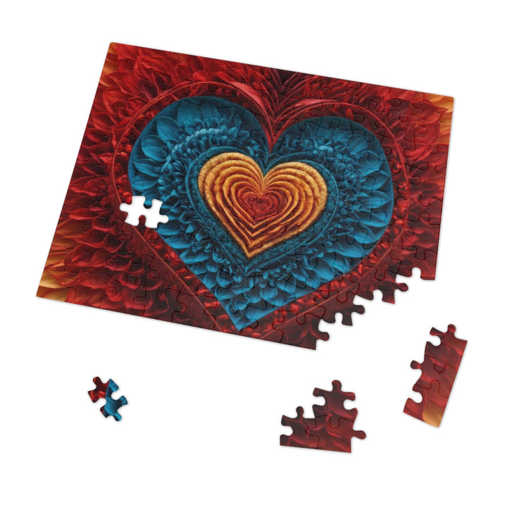 Vibrant Heart Layers - Jigsaw Puzzle (100, 252, 500, 1000 pieces) - Puzzle - g(0D·IO) - 29.25" × 19.75" (1000 pcs) - -