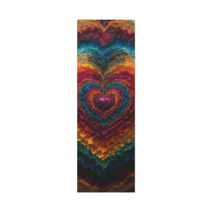 Vibrant Heart Layers - Matte Canvas Print 1.25" - Canvas - g(0D·IO) - 20" x 60" (Vertical) - 1.25" -