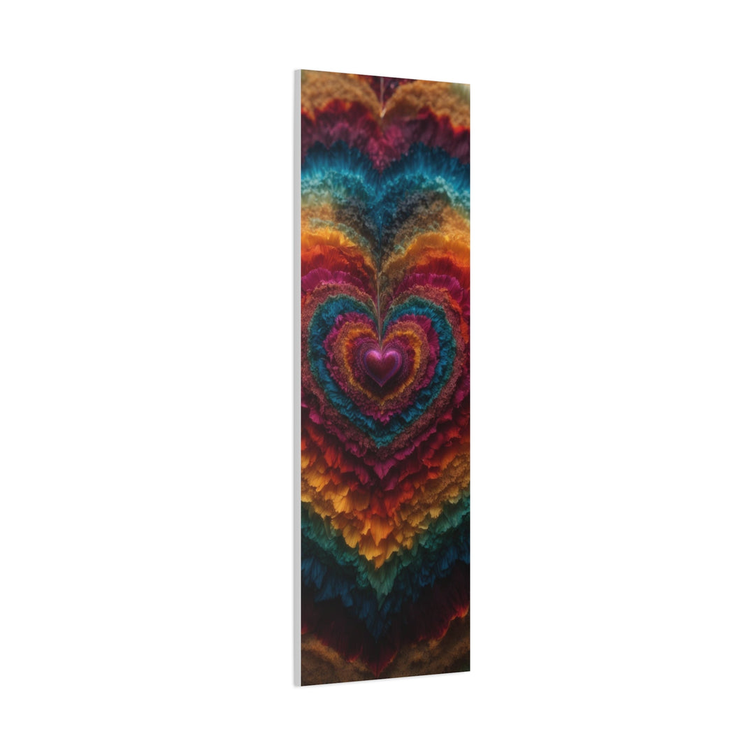 Vibrant Heart Layers - Matte Canvas Print 1.25" - Canvas - g(0D·IO) - 36" x 36" - 1.25" -