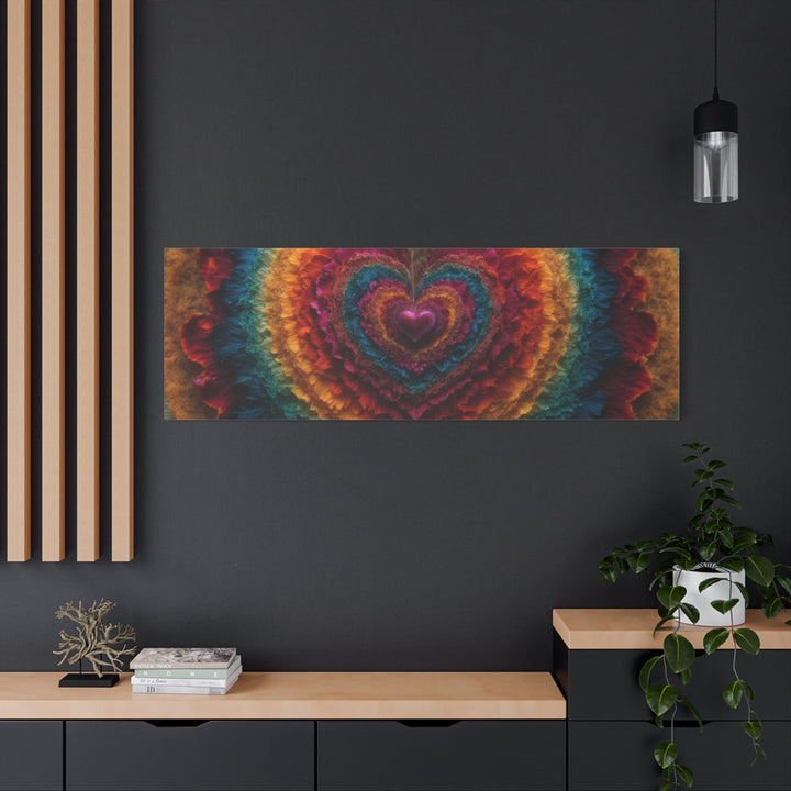 Vibrant Heart Layers - Matte Canvas Print 1.25" - Canvas - g(0D·IO) - 36" x 36" - 1.25" -