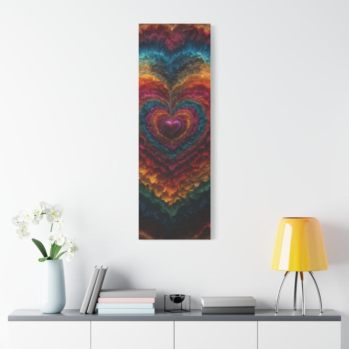 Vibrant Heart Layers - Matte Canvas Print 1.25" - Canvas - g(0D·IO) - 36" x 36" - 1.25" -