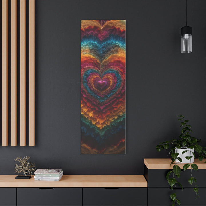 Vibrant Heart Layers - Matte Canvas Print 1.25" - Canvas - g(0D·IO) - 36" x 36" - 1.25" -