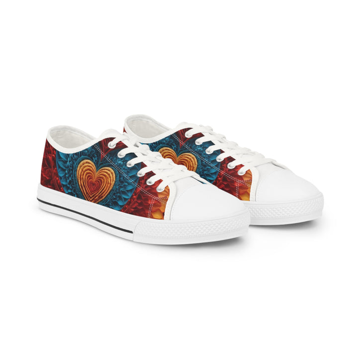 Vibrant Heart Layers - Men's Lowtop Sneakers - Shoes - g(0D·IO) - US 5 - White sole -