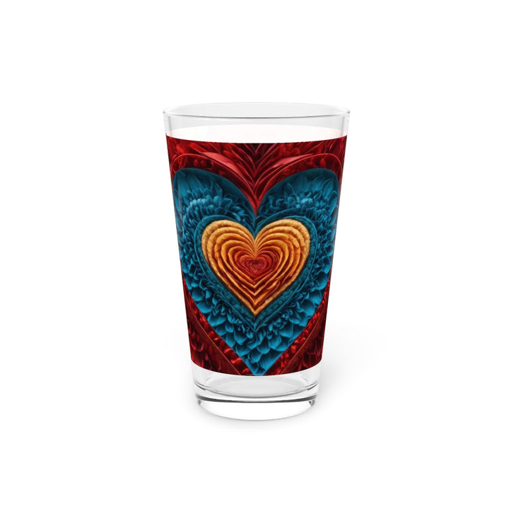 Vibrant Heart Layers - Pint Glass - Mug - g(0D·IO) - 16oz - -