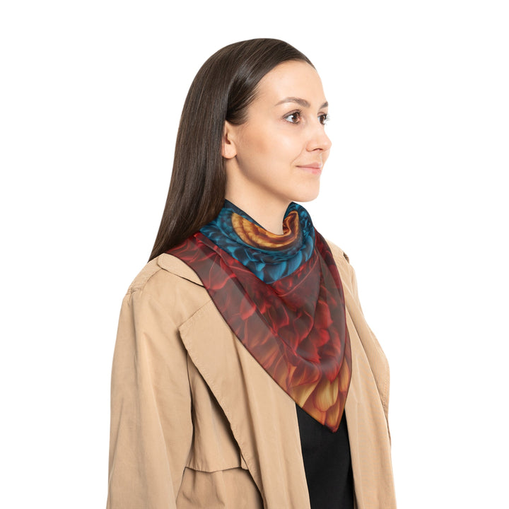 Vibrant Heart Layers - Poly Scarf - Accessories - g(0D·IO) - Poly chiffon - 50" × 50" -