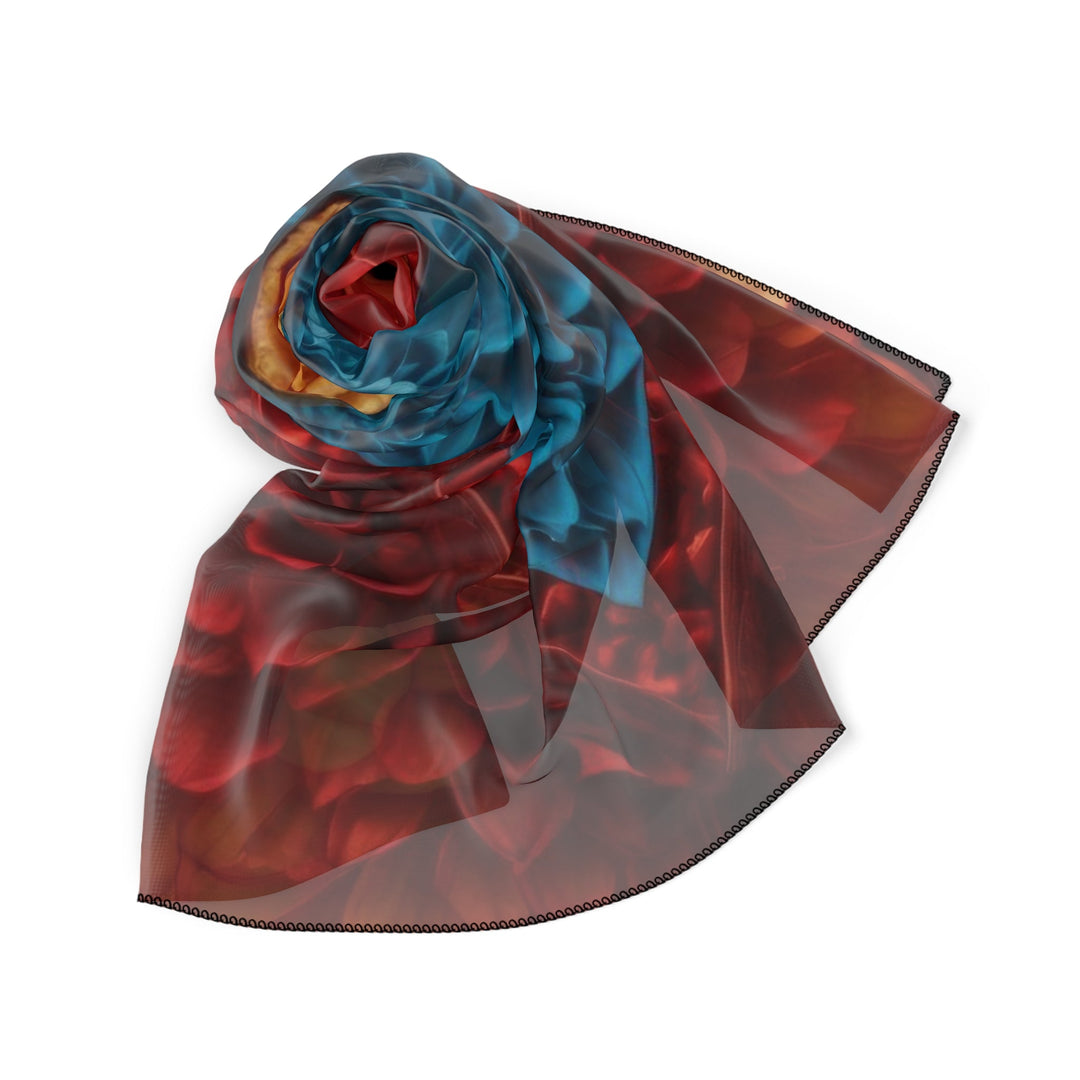 Vibrant Heart Layers - Poly Scarf - Accessories - g(0D·IO) - Poly chiffon - 50" × 50" -