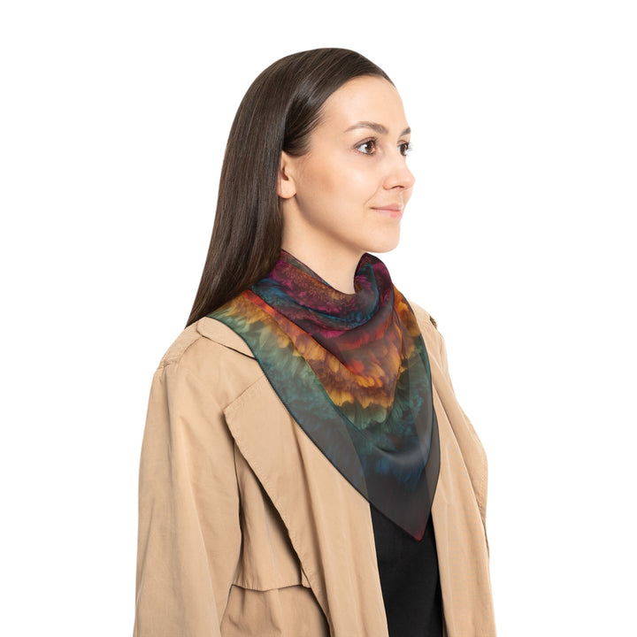 Vibrant Heart Layers - Poly Scarf - Accessories - g(0D·IO) - Poly chiffon - 50" × 50" -