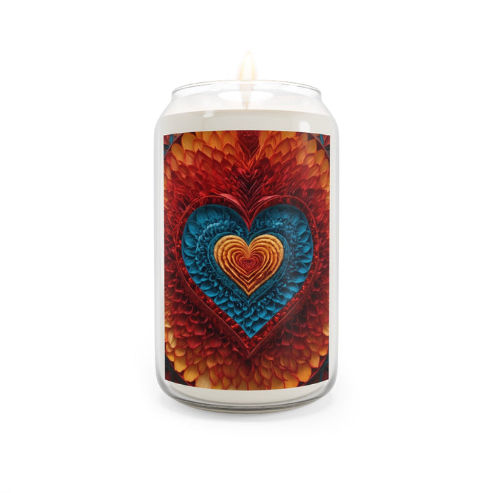 Vibrant Heart Layers - Scented Candle - Home Decor - g(0D·IO) - Comfort Spice - 13.75oz -