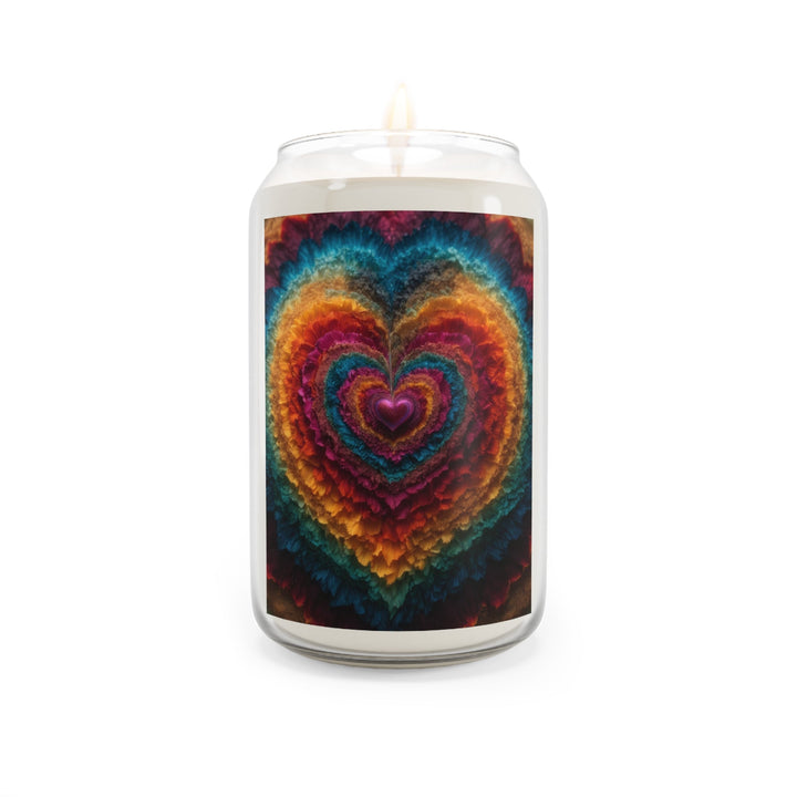 Vibrant Heart Layers - Scented Candle - Home Decor - g(0D·IO) - Sea Breeze - 13.75oz -