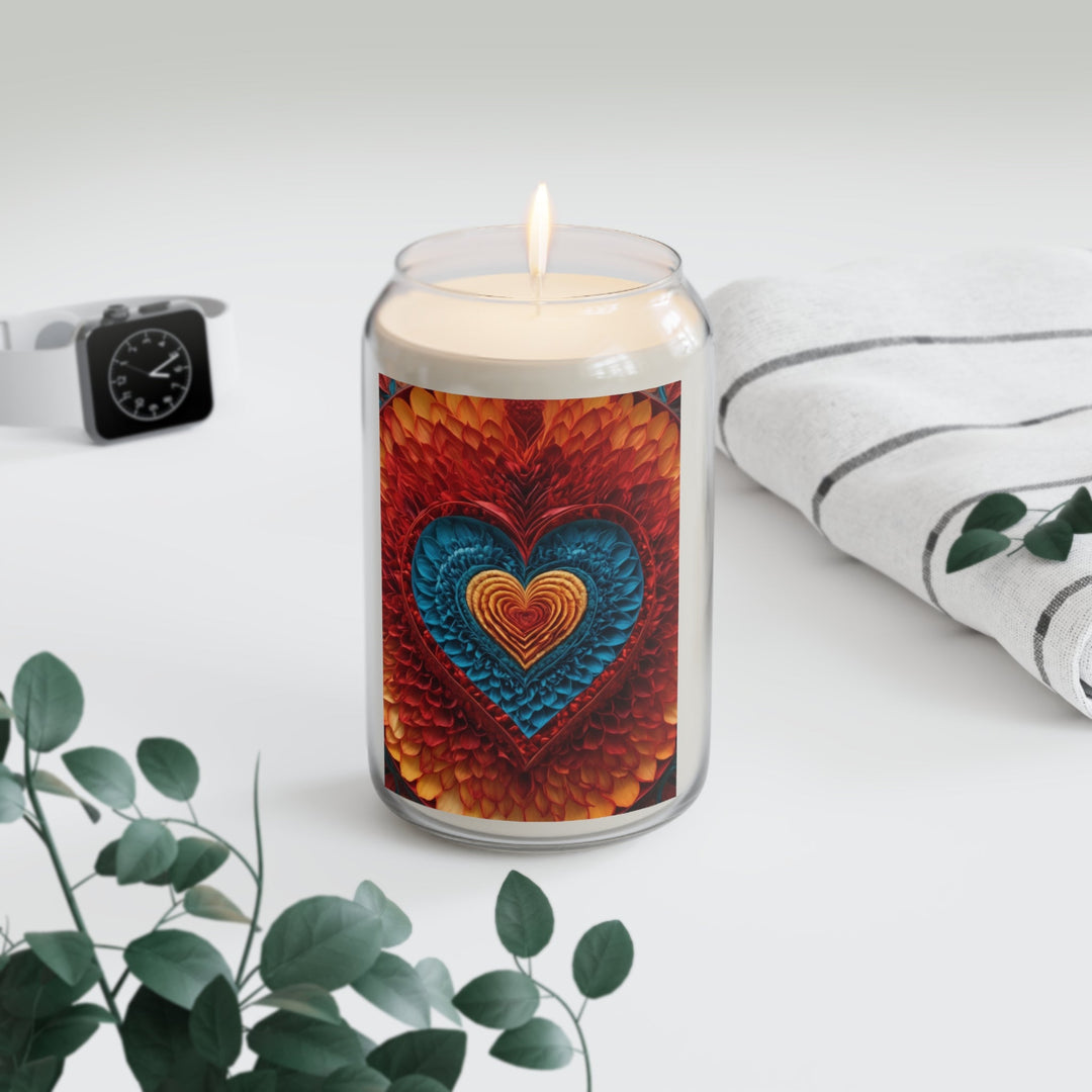 Vibrant Heart Layers - Scented Candle - Home Decor - g(0D·IO) - Vanilla Bean - 13.75oz -