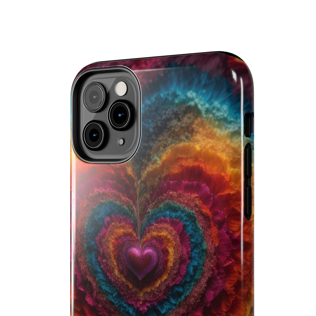 Vibrant Heart Layers - Tough Phone Case - Phone Case - g(0D·IO) - iPhone 13 Mini - -