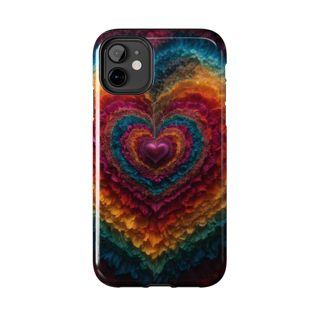 Vibrant Heart Layers - Tough Phone Case - Phone Case - g(0D·IO) - iPhone 13 Mini - -