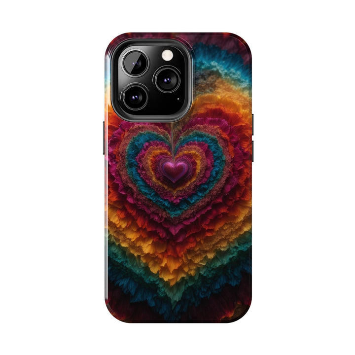 Vibrant Heart Layers - Tough Phone Case - Phone Case - g(0D·IO) - iPhone 13 Mini - -