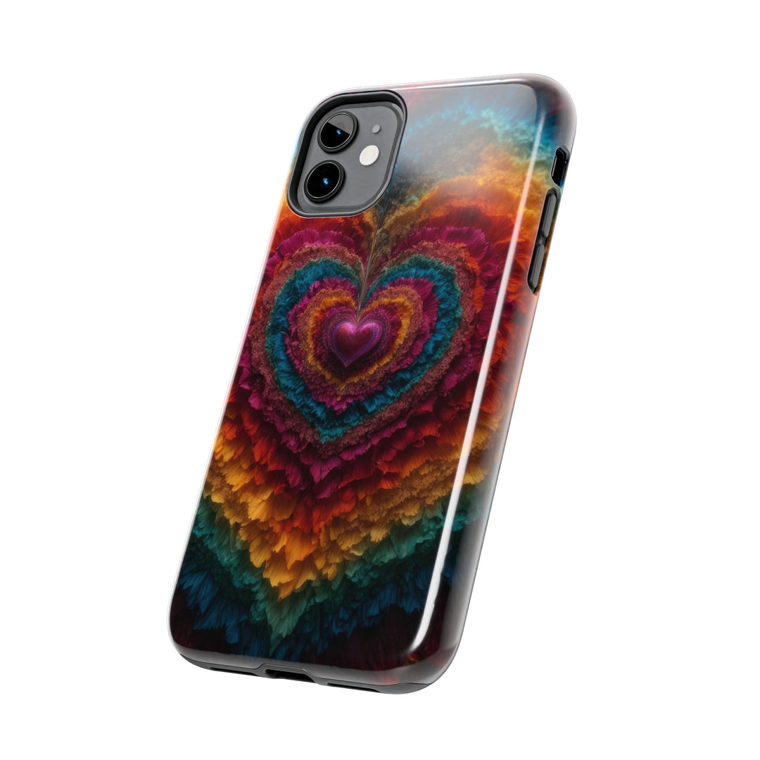 Vibrant Heart Layers - Tough Phone Case - Phone Case - g(0D·IO) - iPhone 13 Mini - -