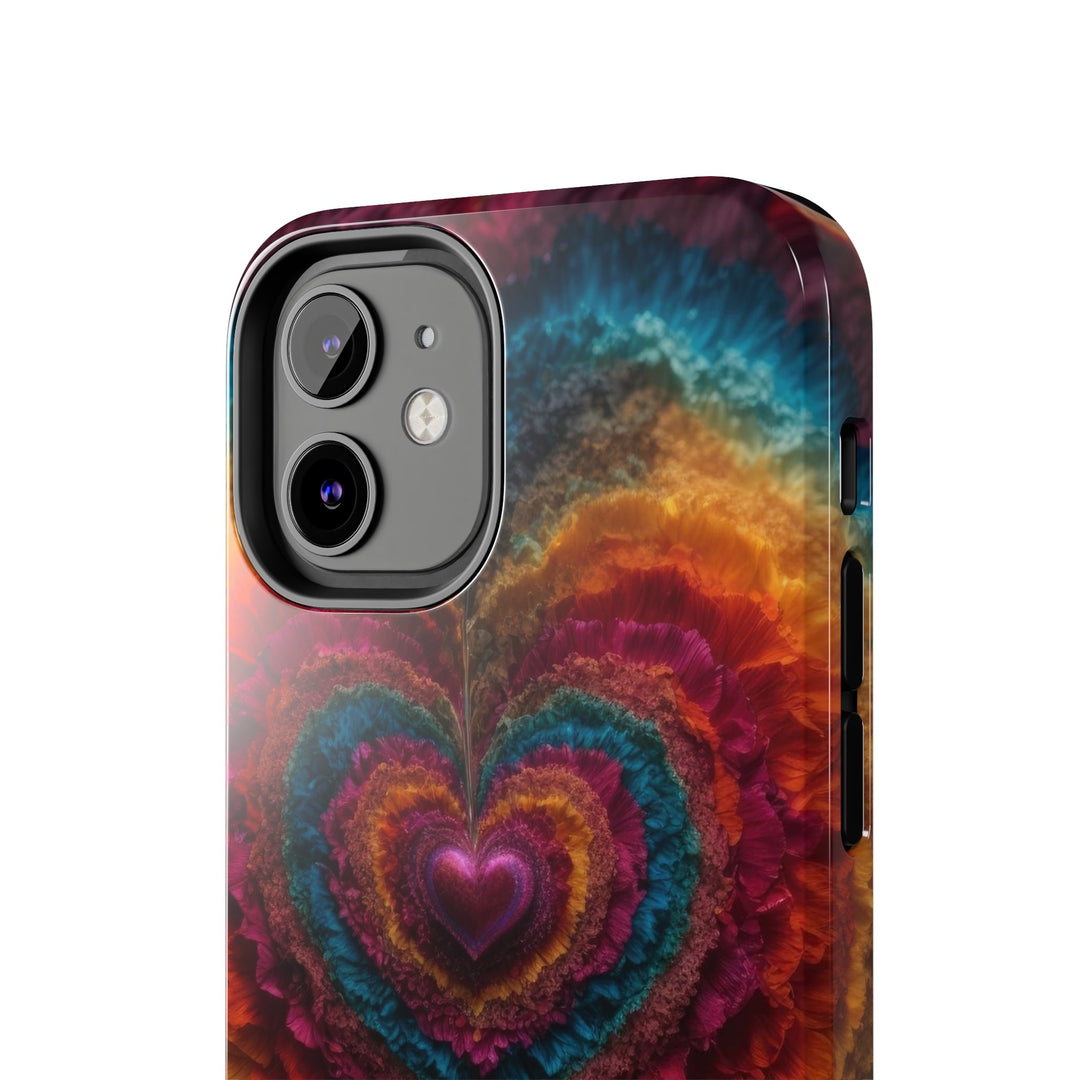 Vibrant Heart Layers - Tough Phone Case - Phone Case - g(0D·IO) - iPhone 13 Mini - -