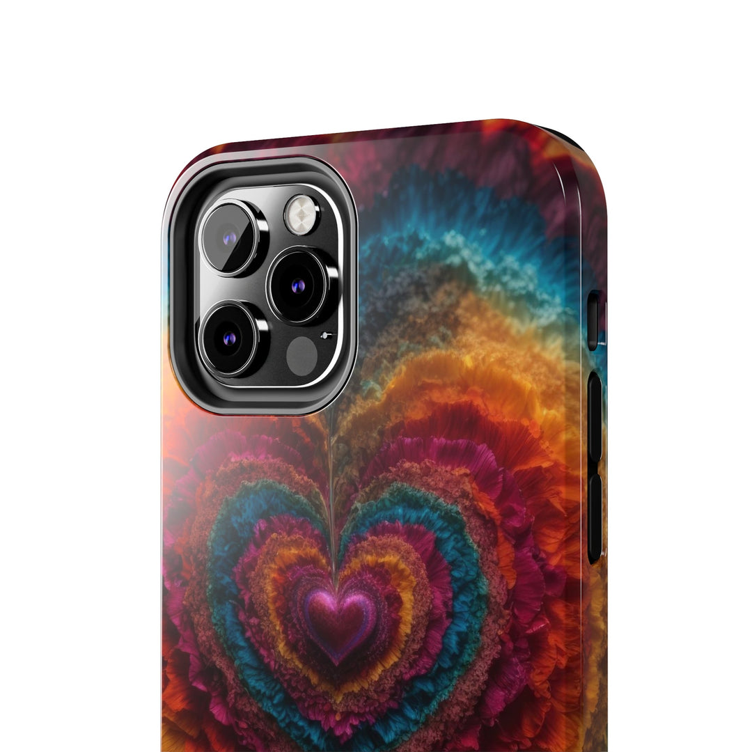 Vibrant Heart Layers - Tough Phone Case - Phone Case - g(0D·IO) - iPhone 13 Mini - -