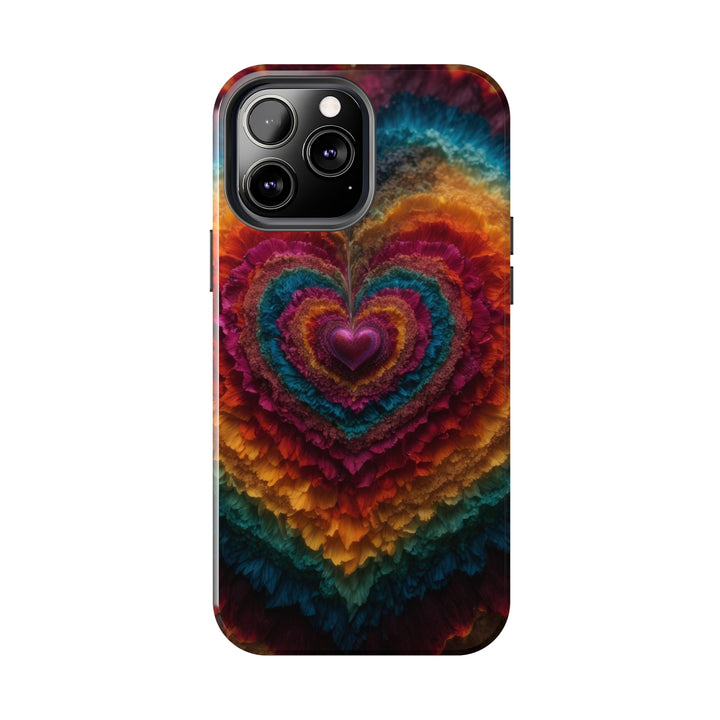 Vibrant Heart Layers - Tough Phone Case - Phone Case - g(0D·IO) - iPhone 13 Mini - -